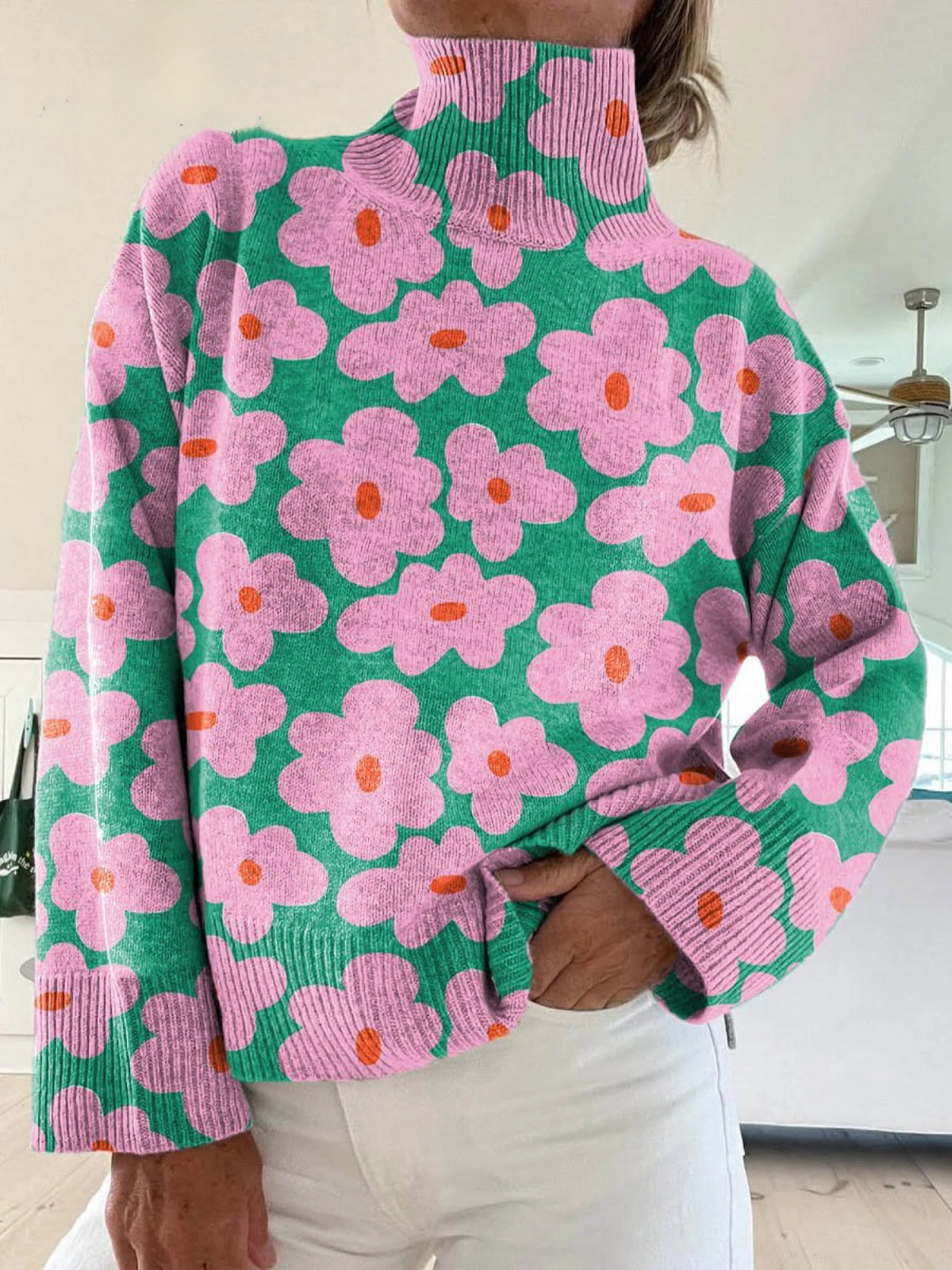 Aspen │ Chandail en tricot floral