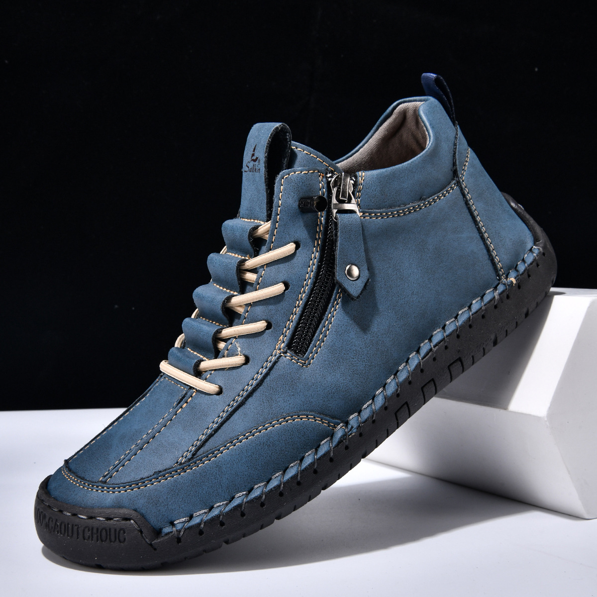 Barrett | Chaussures en nubuck pour homme avec fermeture éclair