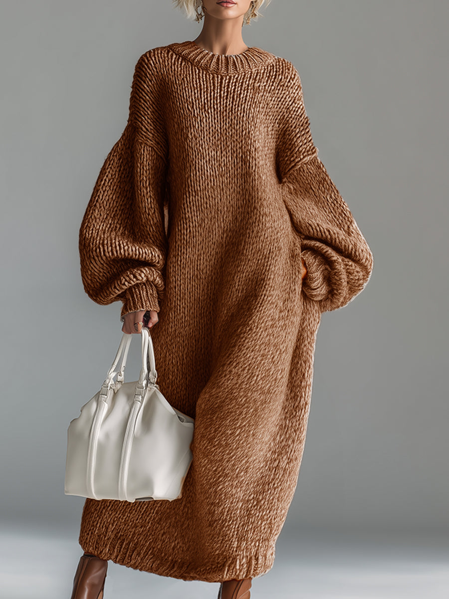 Léandra | Robe longue en maille douce